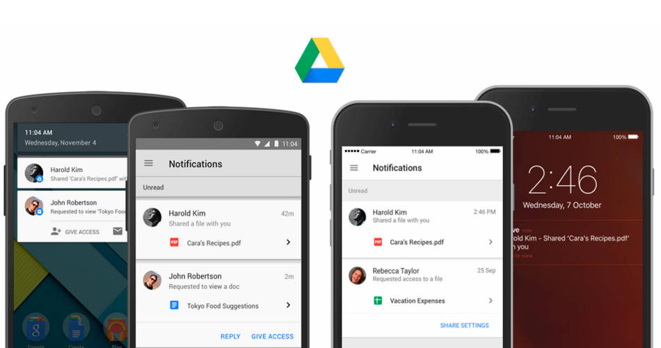 Google Drive Mobila Appar 2015