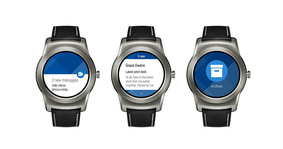 microsoft outlook android wear