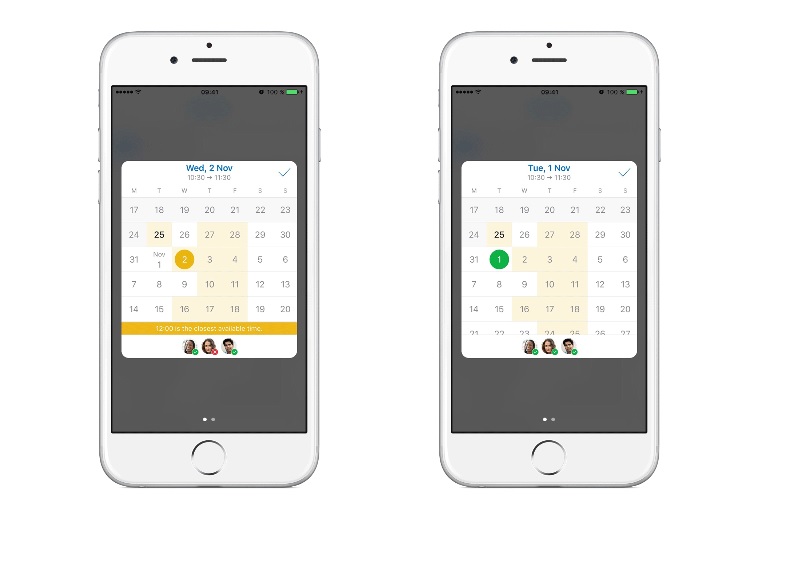 Outlook iOS Scheduling Assistant