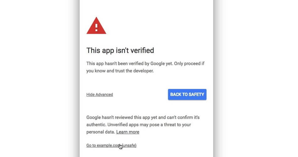 google-g-suite-app-warning
