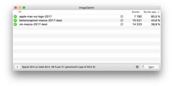 ImageOptim macOS 2017