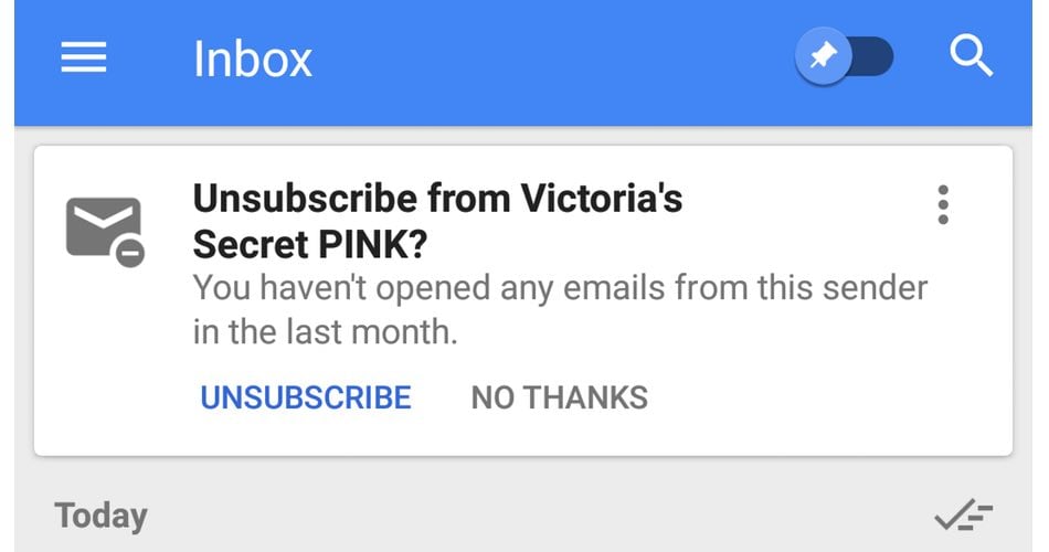 google inbox unsubscribe promos
