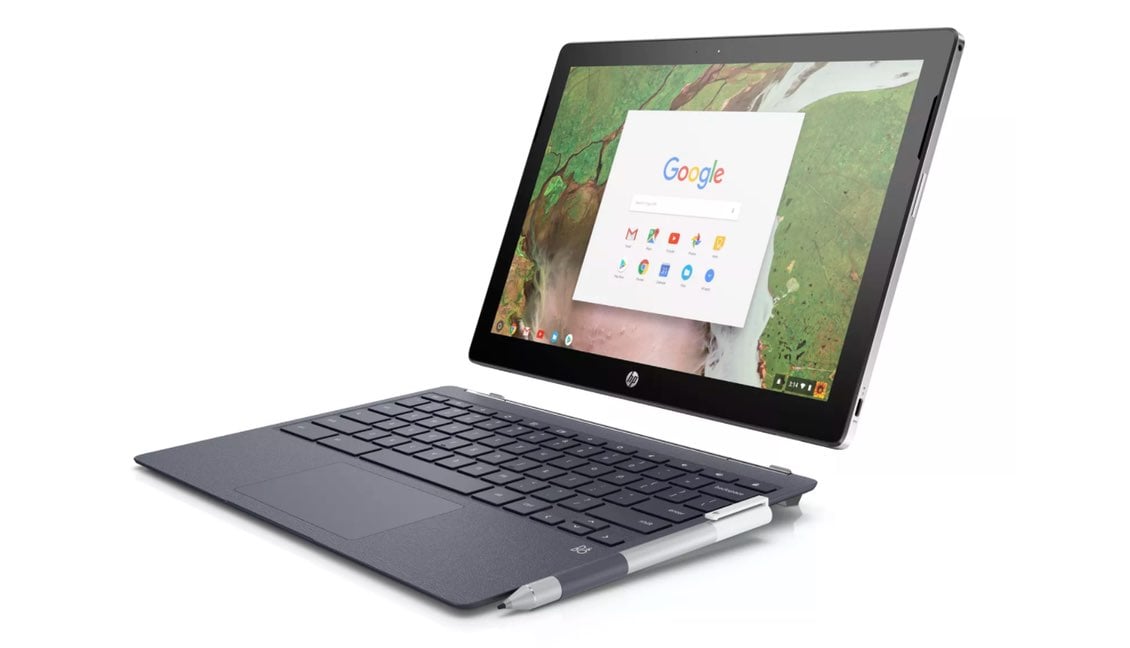 hp chromebook x2 2in1 2018 front