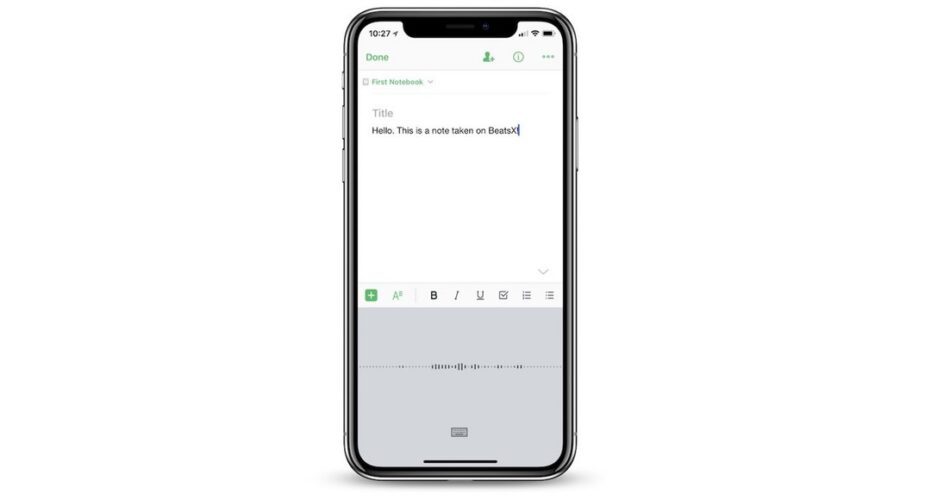 evernote-iphone-x-transcribe