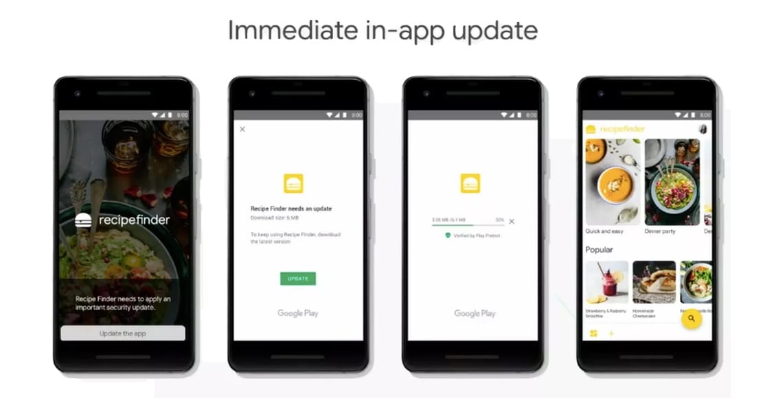 google android immediate inapp updates