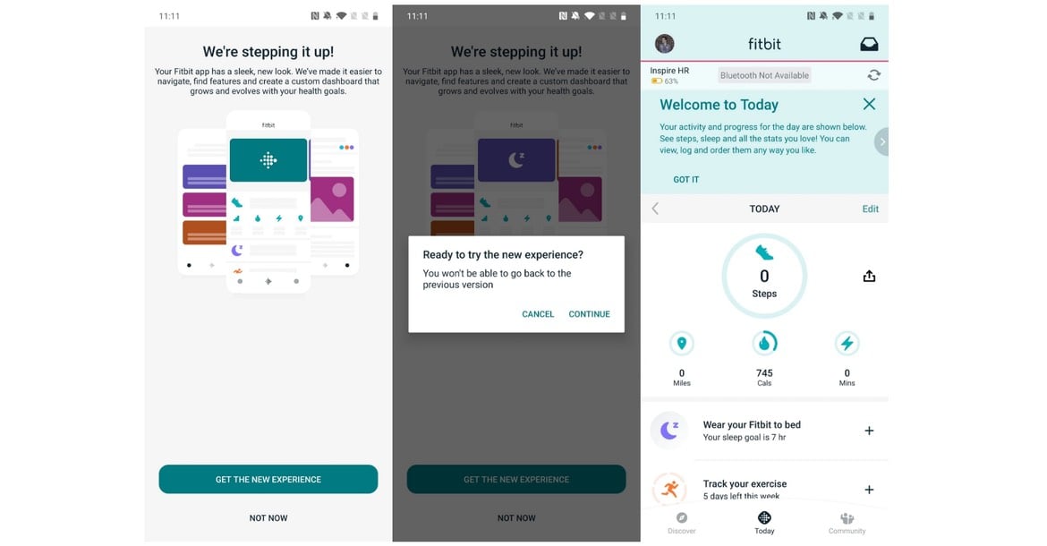 fitbit new app experience 1 2019