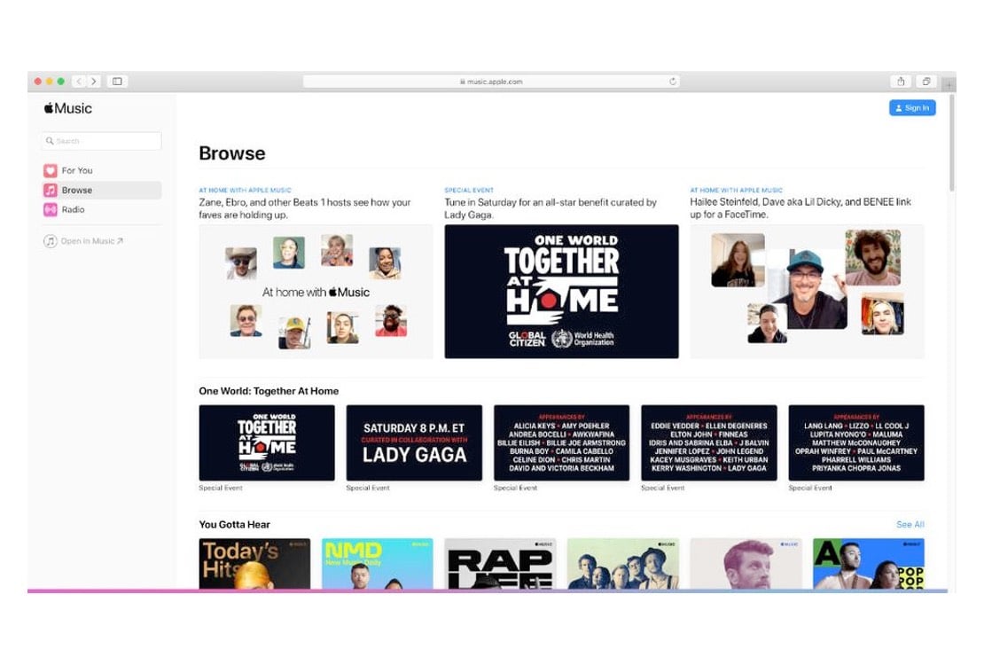apple music browser 2020