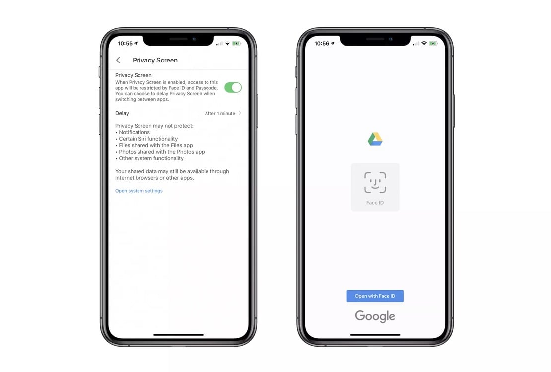 google drive ios security new 2020