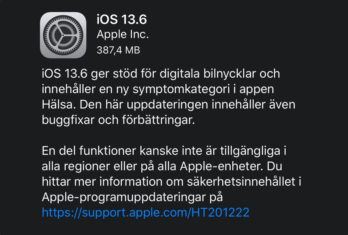 apple ios 13 6