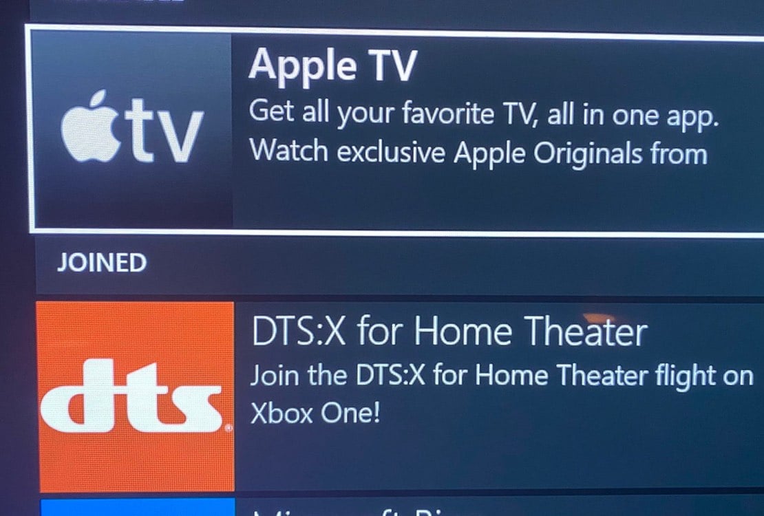 apple tv xbox microsoft app leaked 2020