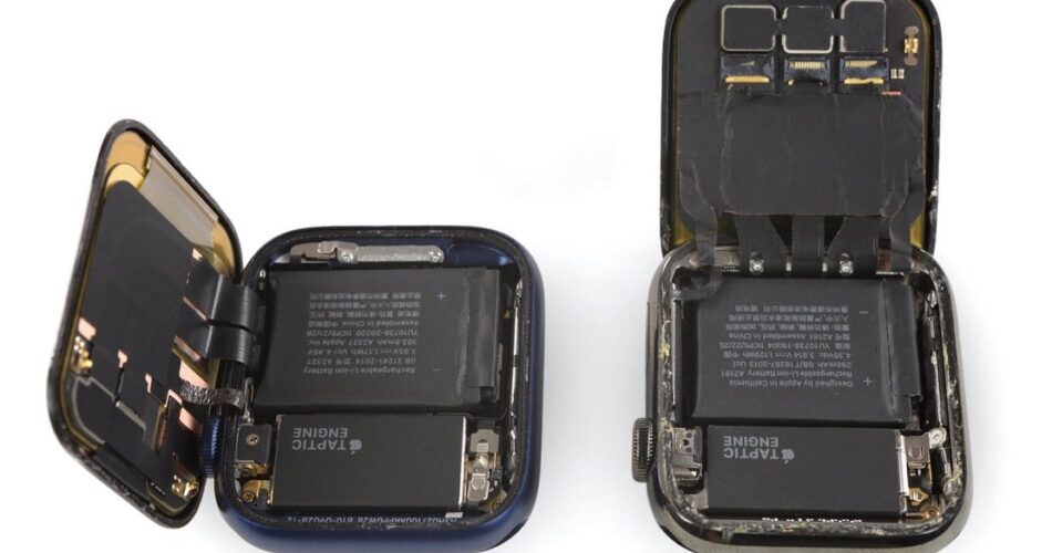 apple watch series 6 inside battery taptic engine 2020 ifixit