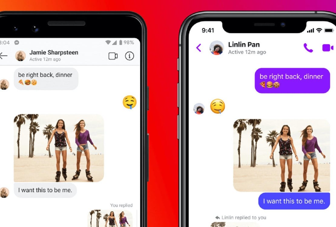 facebook messenger instagram shared text 2020 apps