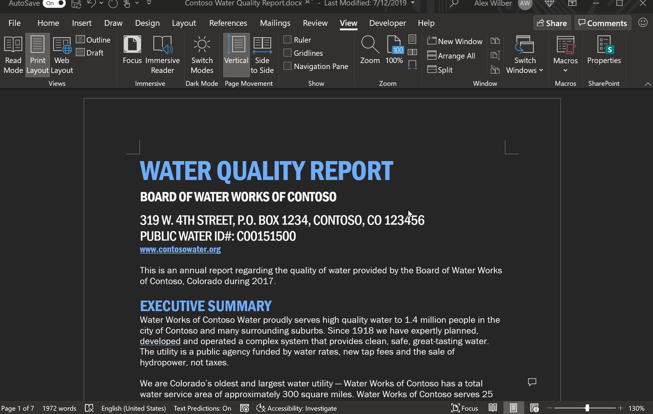 microsoft office dark mode word 2020