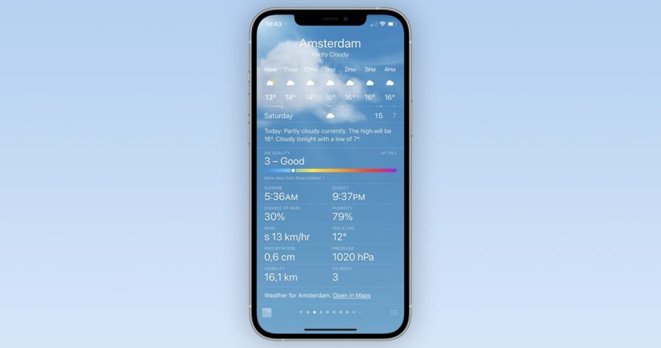 apple vaderapp luftkvalitet air quality index aqi 2021 ios ipados