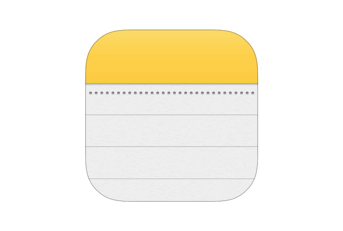 apple notes anteckningar logo 2021