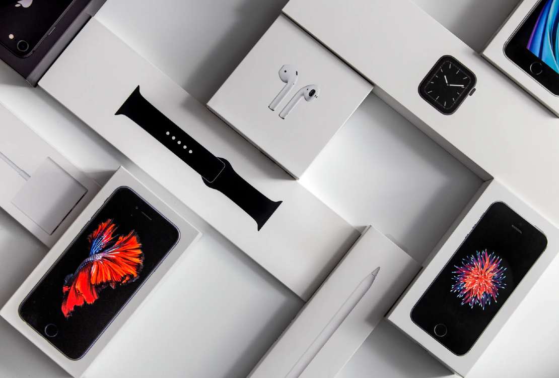 apple airpod iphone watch boxes 2021 unsplash saad chaudhry