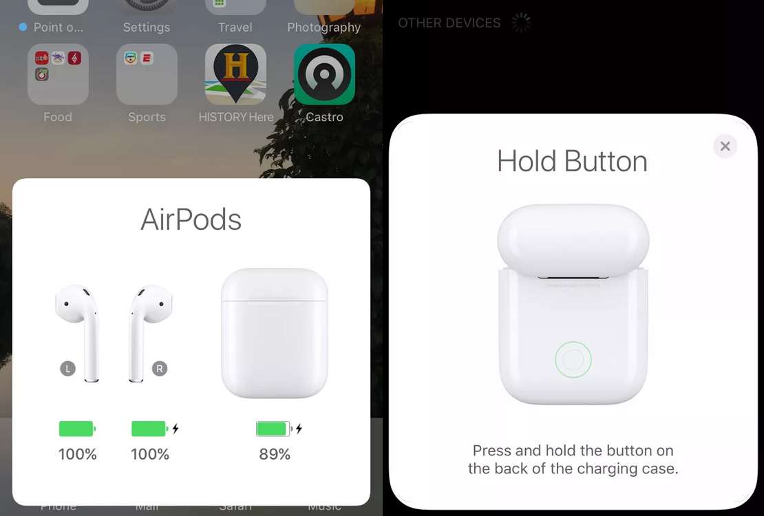 apple airpods battery connect ios iphone 2021