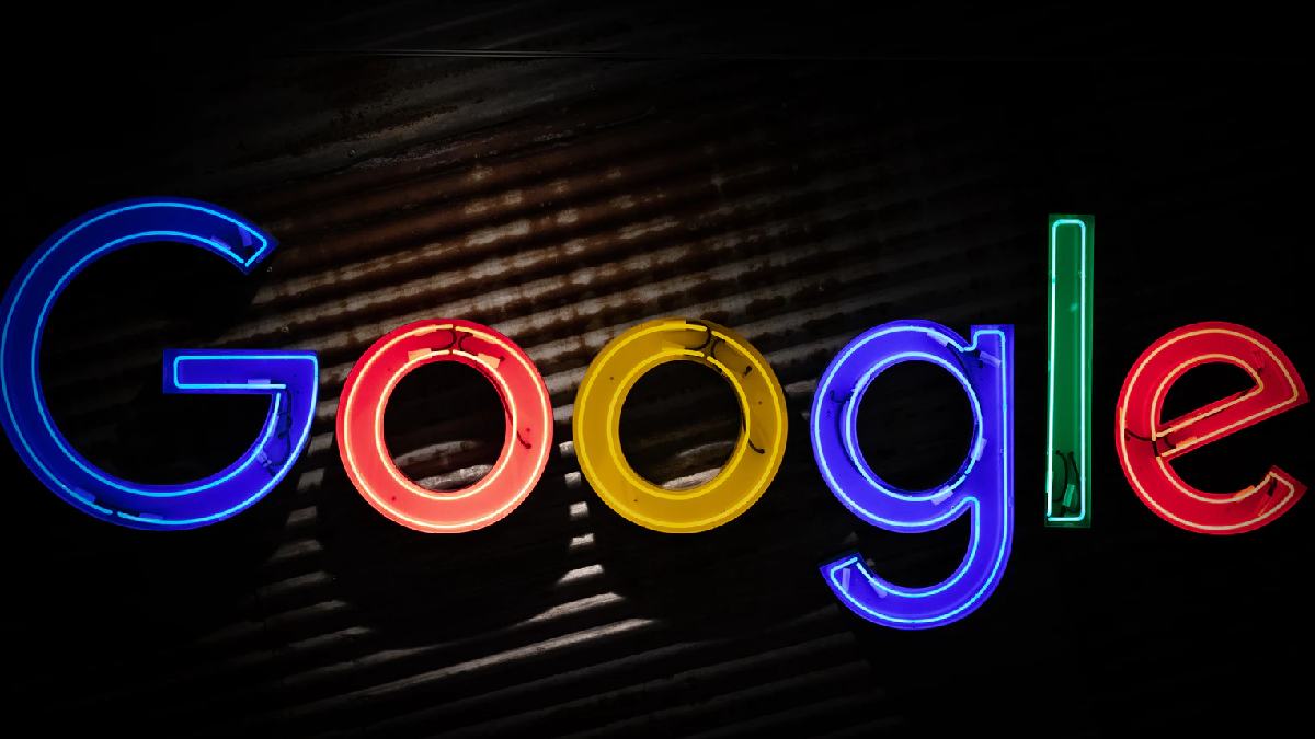 google logo neon mitchell luo unsplash