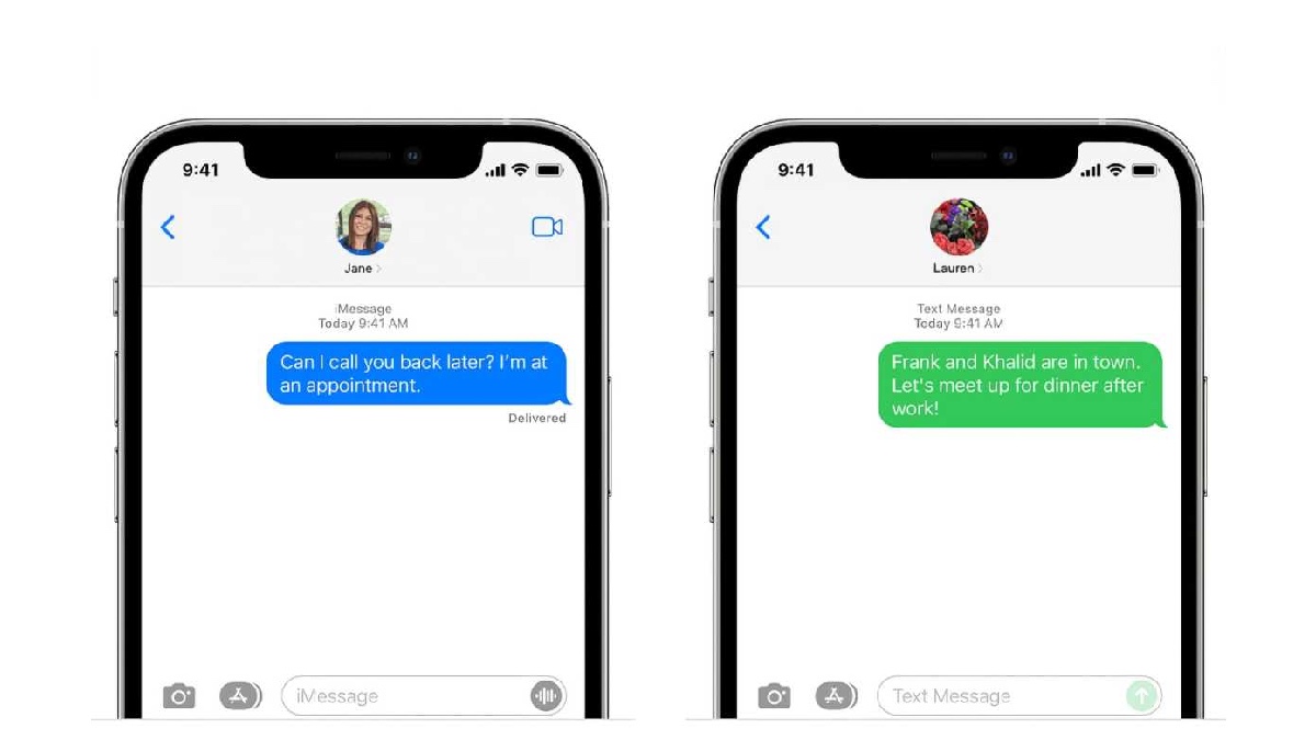 apple imessage green vs blue ios messages 2022