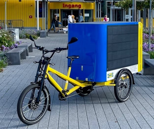 IKEA sunpowered cargo bike