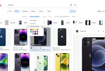 google transparent iphone genomskinlig sok