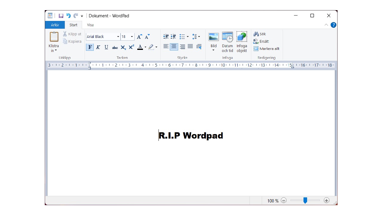 microsoft wordpad rip 2024