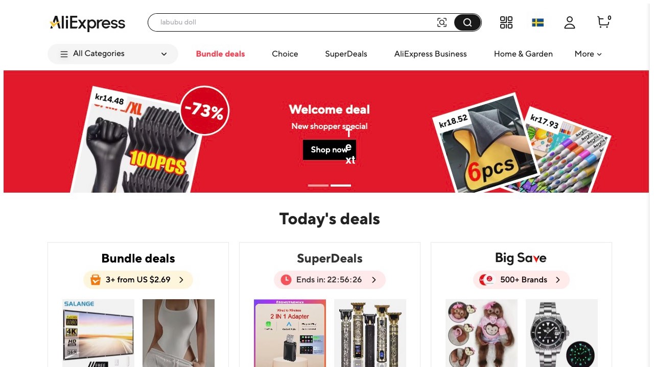 aliexpress screenshot startpage 202506